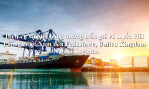 Dịch vụ vận chuyển tuyến Hải Phòng, Việt Nam - Felixstowe, United Kingdom
