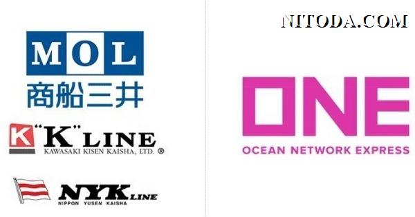 hãng tàu ONE hình thành bởi MOL - NYK - K Line sáp nhập