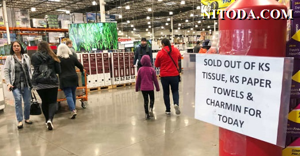 Costco thông báo 'cháy' khăn giấy và giấy toilet vào đầu năm nay 