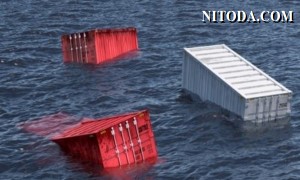 Pháo hoa, pin, etanol lỏng… nằm trong số hàng hóa nguy hiểm rơi mất khỏi tàu container One Apus