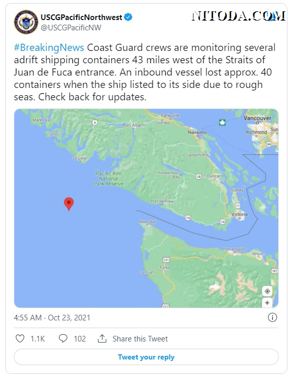 zim-kingston-about-43-miles-wes- of-the-Straits-of-Juan-de-Fuca-entrance