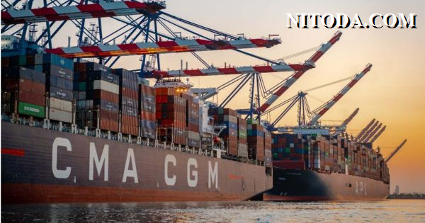 Tàu container của hãng tàu CMA CGM