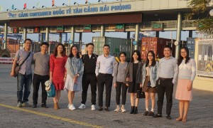 Team Nitoda đi thăm cảng container quốc tế Tân Cảng Hải Phòng